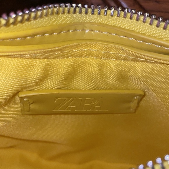 Zara Vibrant Yellow Mini Bag with Silver hardware - Picture 6 of 6